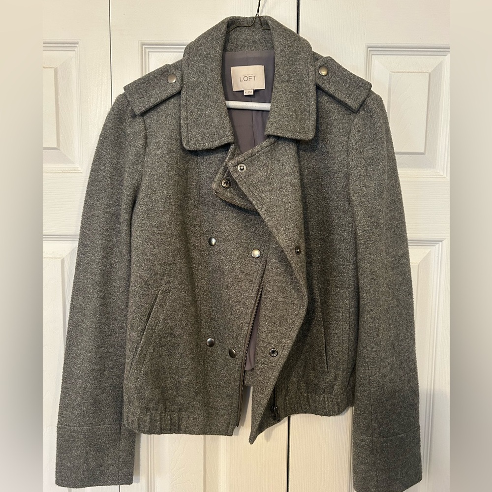 Loft Gray Moto Jacket